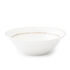 Shallow ISLA New Bone China Bowl 23 cm  Large White Serving Bowl for Salads & Sharing, Elegant Tableware for Daily Use, Brunch, Ramadan, Eid, Diwali & Gifting