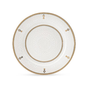 Shallow ZAYA New Bone China Dessert Plate 19 cm  Elegant White Side Plate for Desserts & Starters, Premium Tableware for Daily Use, Brunch, Ramadan, Eid, Diwali & Gifting