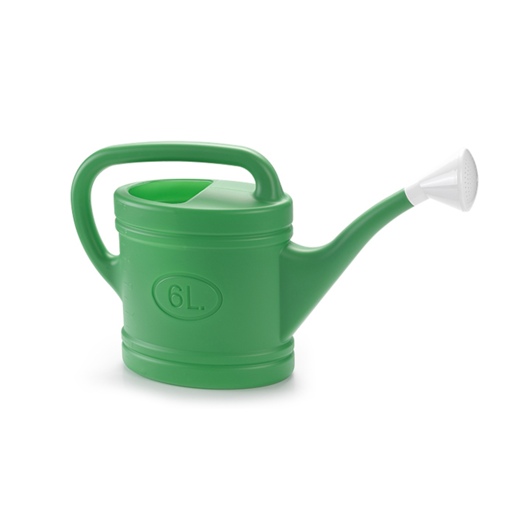 Plastic Forte 6L Garden Watering Can, Plastic Watering Can with Long Spout for Indoor & Outdoor Plants, Balcony&Home Plants, Ergonomic Handle, 53 x 15 x 32 cm, Green