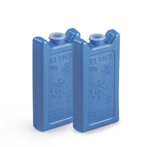 Plastic Forte Freezer Ice Pack Set of 2 (90g Each), Reusable Ice Blocks for Lunch Bags, Coolers&Picnic Boxes,Leakproof Freezer Packs for Food Storage,Portable Cooler Ice Pack for Travel&Camping, Blue