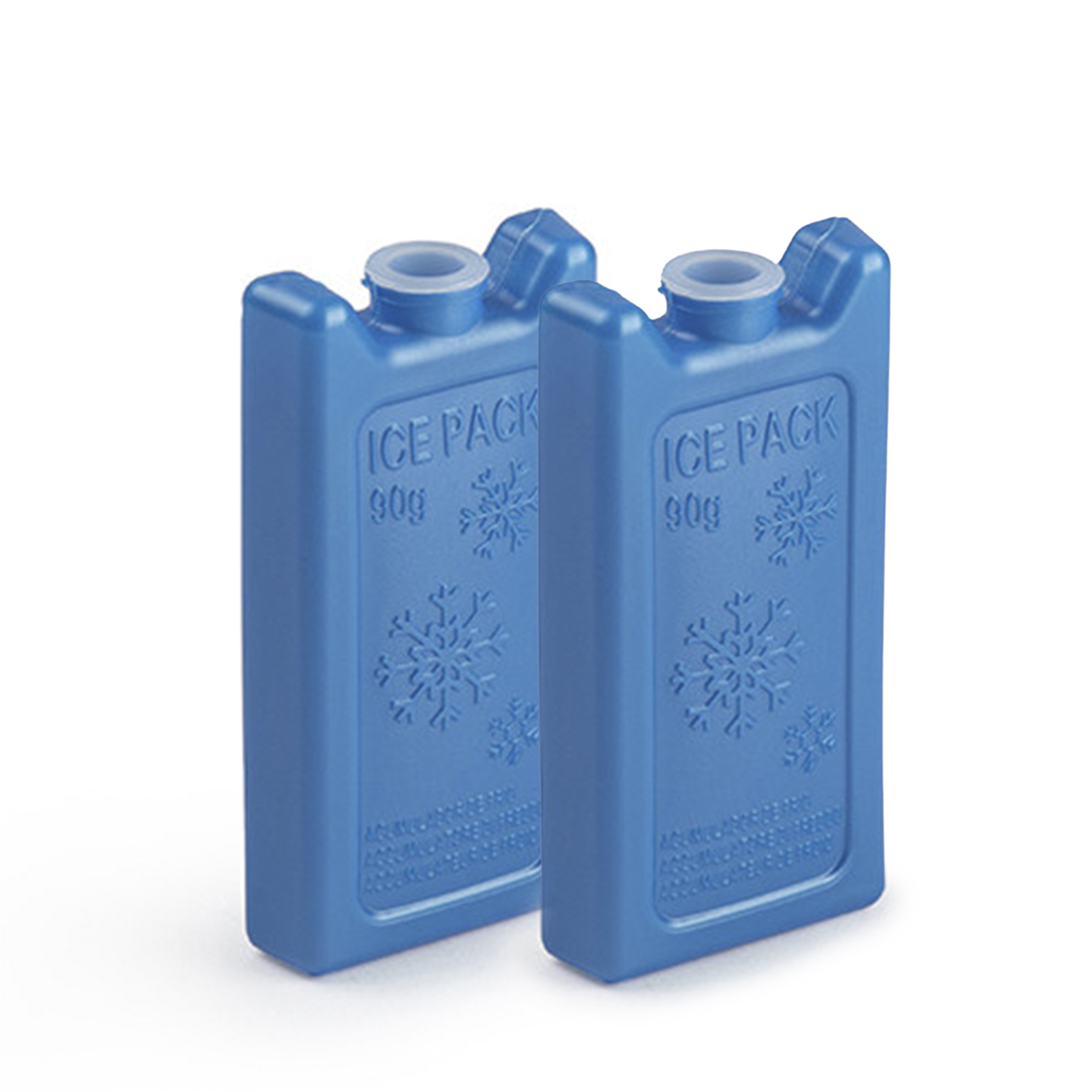Plastic Forte Freezer Ice Pack Set of 2 (90g Each), Reusable Ice Blocks for Lunch Bags, Coolers&Picnic Boxes,Leakproof Freezer Packs for Food Storage,Portable Cooler Ice Pack for Travel&Camping, Blue