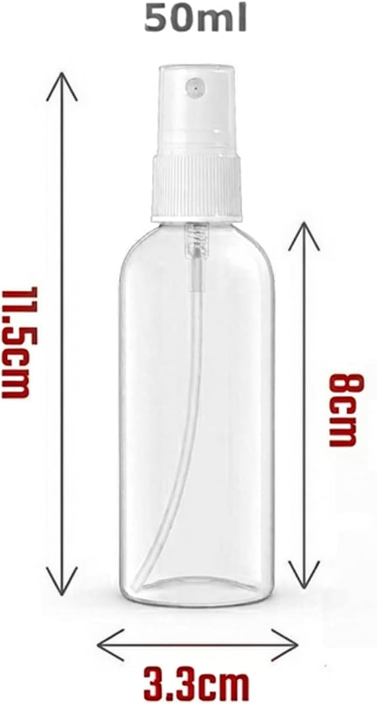Cuisine Art Fine Mist Spray Bottles 4 Pack, 50ml/2oz Clear Refillable Travel Spray Bottles, Mini Empty Portable Sprayer Containers for Perfume, Water, Essential Oils, Toner, Makeup Transparent - Image 3