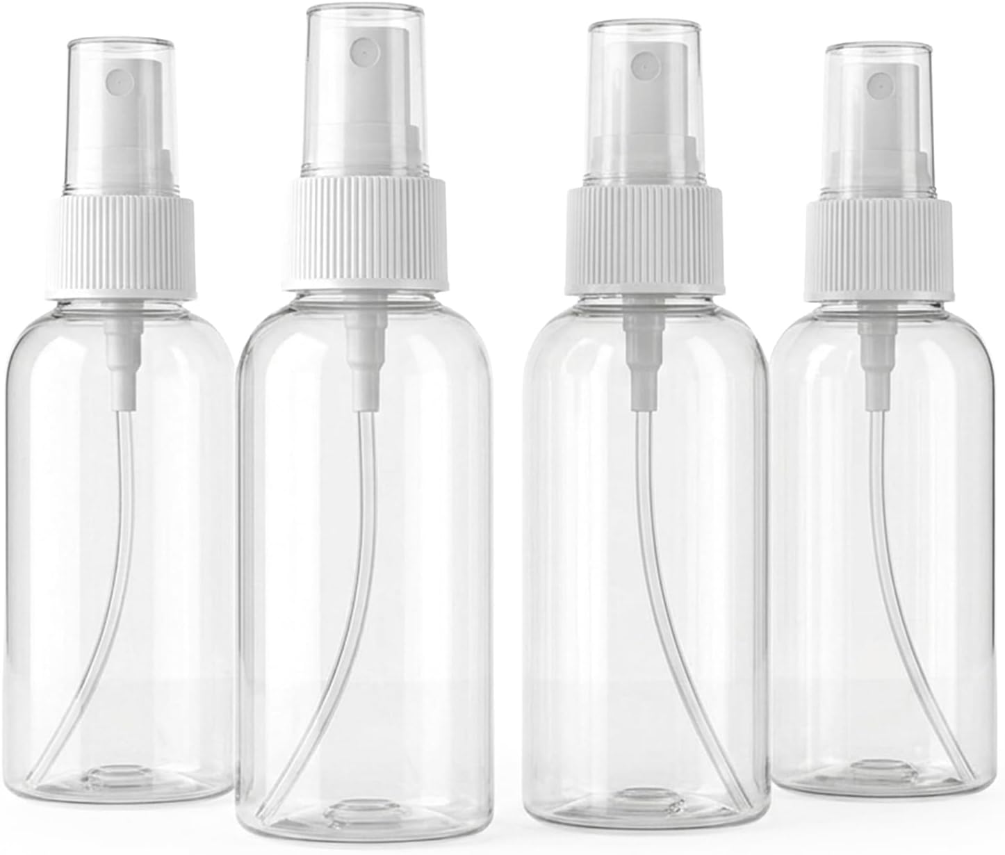 Cuisine Art Fine Mist Spray Bottles 4 Pack, 50ml/2oz Clear Refillable Travel Spray Bottles, Mini Empty Portable Sprayer Containers for Perfume, Water, Essential Oils, Toner, Makeup Transparent