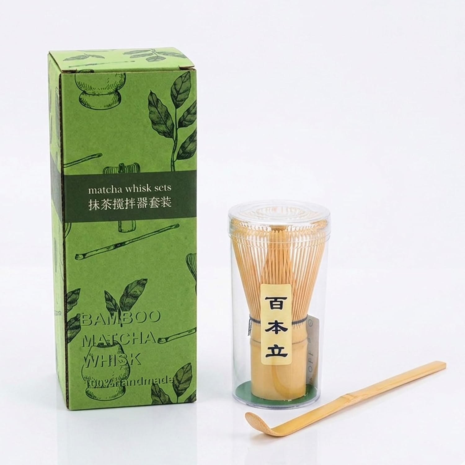 Cuisine Art 2-Piece Bamboo Matcha Whisk Set Includes Bamboo Whisk (Chasen) and Hooked Scoop (Chashaku) 100% Handmade Traditional Tools for Preparing Authentic Matcha Tea Beige - Image 6