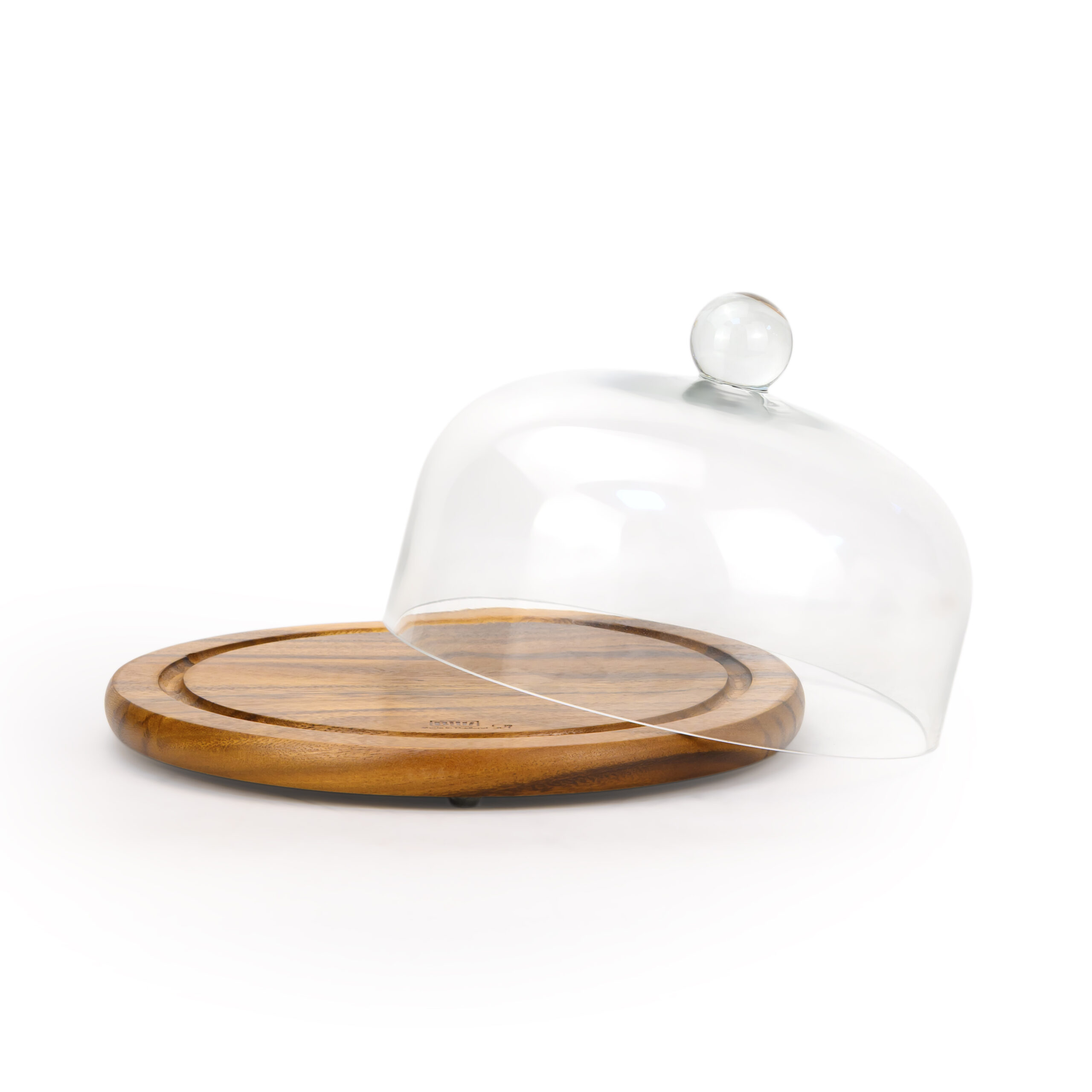 Billi Acacia Cake Dome with Glass Lid, 29.5cm Wooden Cake Stand, Dessert & Pastry Display Stand, Round Serving Platter for Cakes, Bakery, Parties & Kitchen Use - Image 7