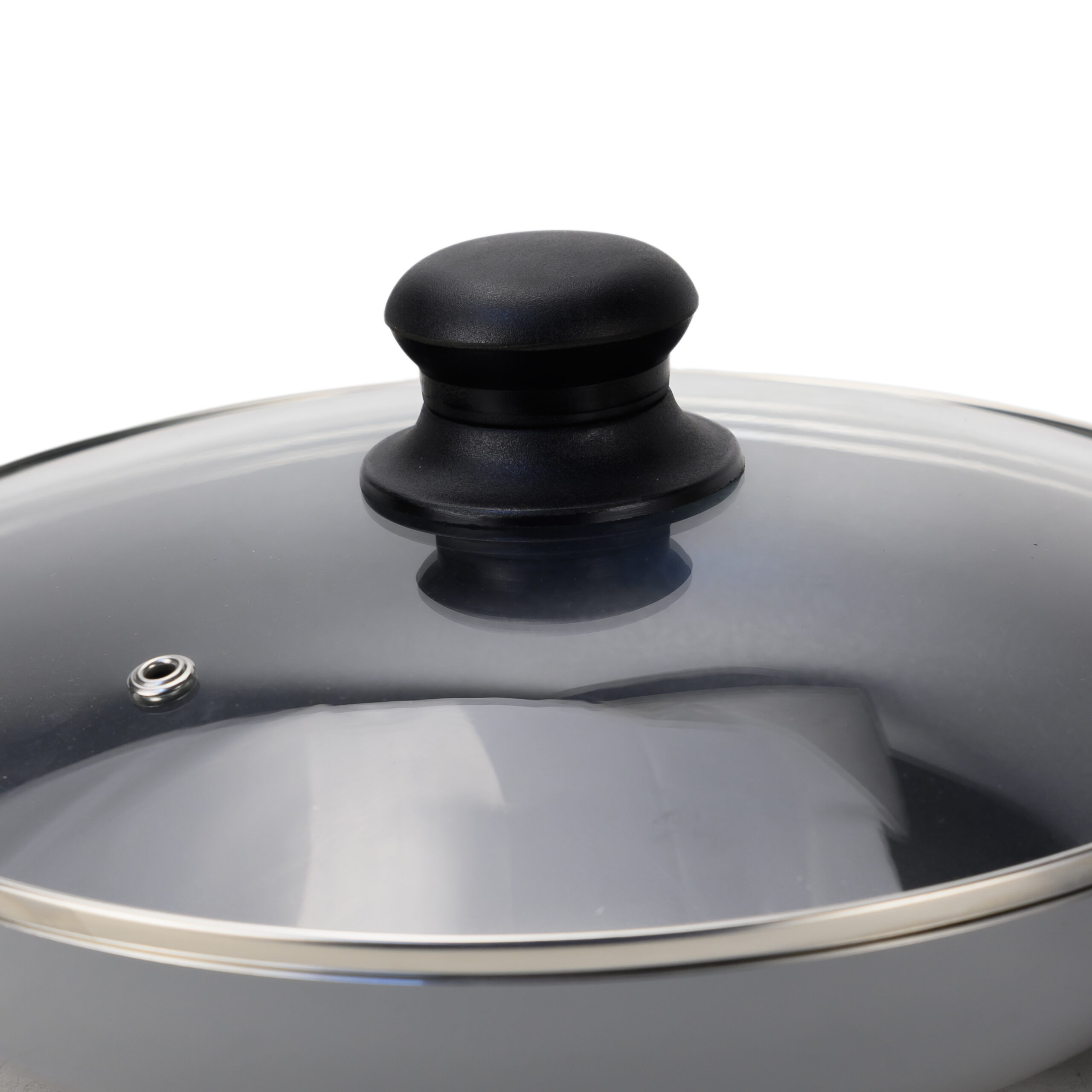 Wilson Non Stick Fry Pan with Glass Lid 20cm, Grey, Aluminium Cooking Pan, Induction & Gas Compatible, Scratch Resistant Coating, Cool Touch Handle, Easy Clean Kitchen Cookware - Image 6